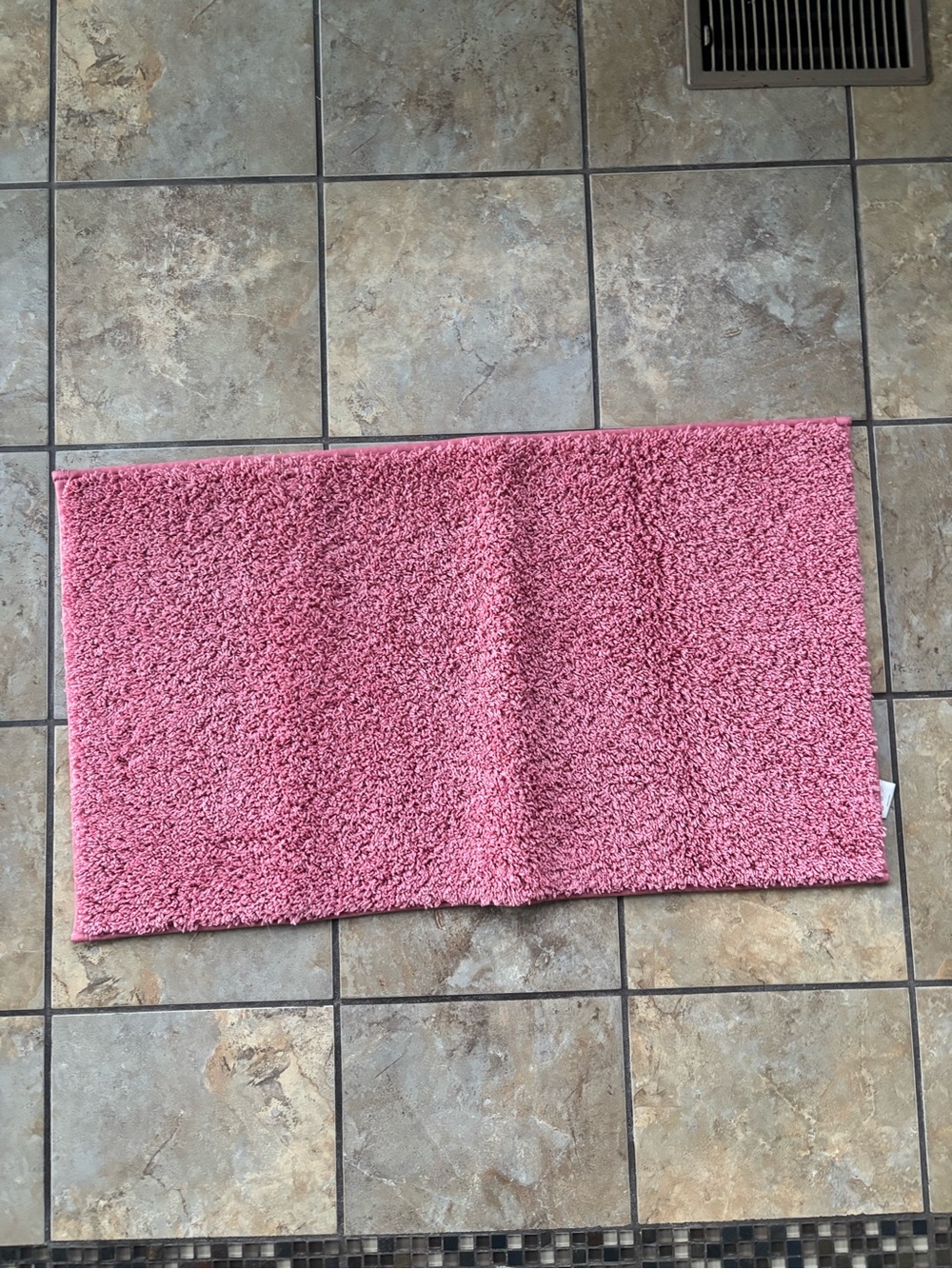 Source Unknown Plush Pink Shag Door Mat